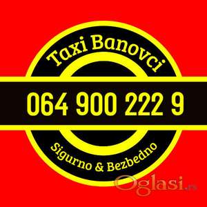 Taxi Novi Banovci i Stari Banovci 24/7 | 064 900 2229